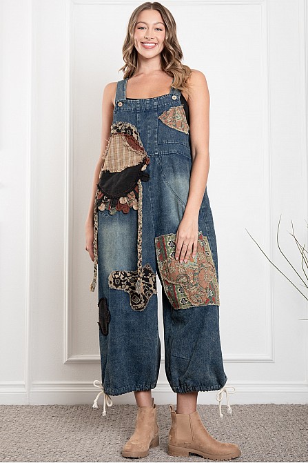 CONTRAST PATCHED CAPRI OVERALL